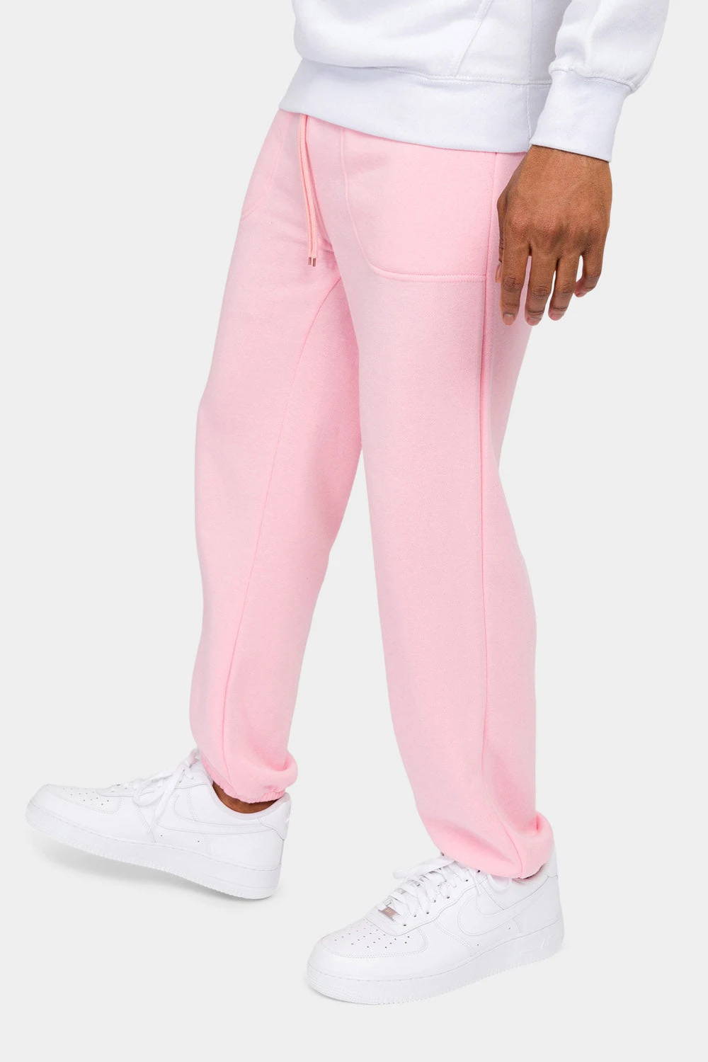 Essential Solid Medium Weight Fleece Sweatpants - Image 8