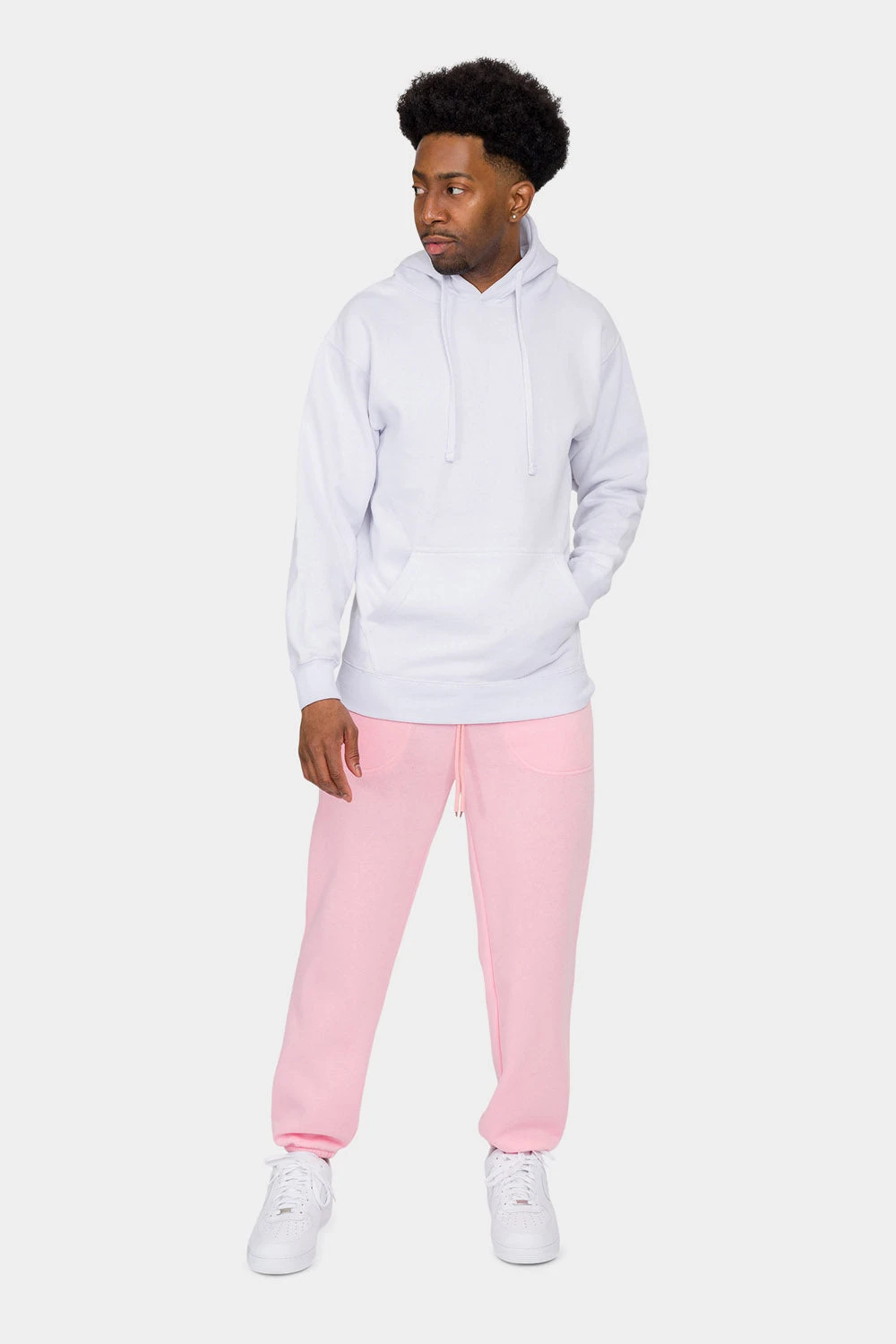 Essential Solid Medium Weight Fleece Sweatpants - Image 11