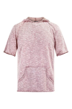 Men's Lightweight Marbled Short Sleeve Hoodie